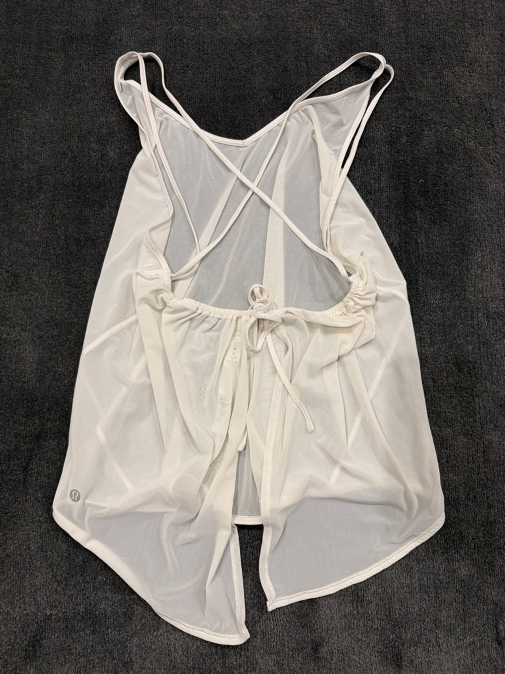 lululemon Sheer white Crisscross Slip tank - Picture 2 of 4
